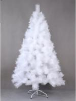 MEJORADA Árbol de Navidad BLANCO 120-210cm, Abeto Artificial Ignífugo con Hojas de Aguja, Decoración Navideña Ideal para Hogar, Oficina y Local con Soporte Metálico - details 0