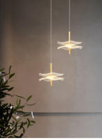 Lámpara Colgante LED De Lustre Para Iluminación Interior Estilo Nórdico Para Comedor Sala De Estar Escaleras Decoración De Hogar - details 14