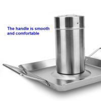 Pan De Pollo Asado En Acero Inoxidable Para Barbacoa Herramienta Desmontable Para Hornear Y Asar Carne Ideal Para Alimentos Al Aire Libre - details 3