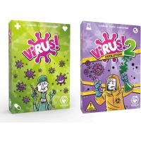 Tranjis Games - Pack Juego de Cartas Virus + Expansion Virus 2 Evolution - Edición Española - +8 Años - Minijuegos de Mesa - details 0