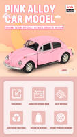 Volkswagen Beetle Clásico 1967 Rosa Modelo De Coche De Aleación Juguete Escala 1:36 Colección Regalo De Navidad Para Niños Y Adultos - details 0