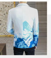 Chaleco De Moda Para Hombre Estilo Británico Slim Con Estampado Performance Al Aire Libre Casual Para Bodas Y Banquetes - details 9