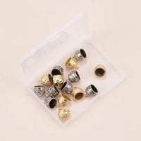 16Pcs Tapas De Cuerda Metálica En 2 Colores Estilo Tibetano Con Anillo Para Joyería DIY Tules Dorados Y Platinados - details 2