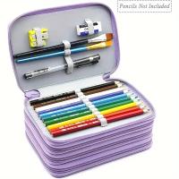 Estuche Multifuncional De Lápices Con 72 Agujeros Y 4 Capas Gran Capacidad Portátil Para Arte Y Escuela Bolsa De Cremallera Solida Y Duradera - details 0