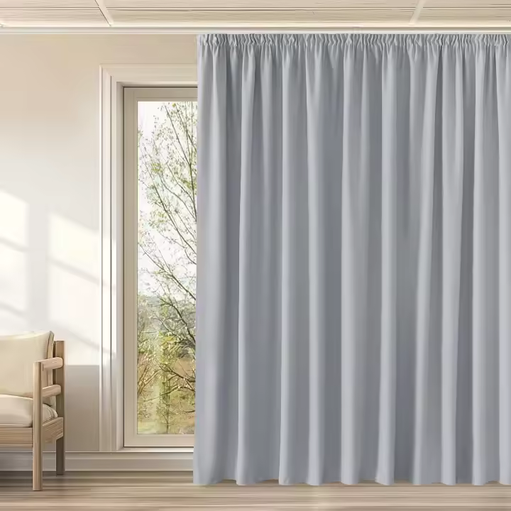 Cortinas con Ganchos Salon Cortinas Termicas Aislantes Frio y Calor Cortinas Opacas 2 Piezas Cortinas Dormitorio Matrimonio Cortinas Blackout, 2 Piezas, 140x240cm (AnchoxAlto), Gris - 1