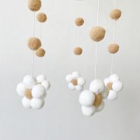 Campana De Viento De Peluche Nórdica Con Flor Para Habitación De Niños Tienda De Ropa Infantil Decoración De Habitación Para Bebés - details 7