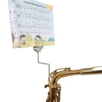 Soporte De Música Portátil Para Clarinete Trompeta Flauta Saxofón Y Otros Instrumentos De Viento Accesorio Para Principiantes Color Plata Material Metálico - details 12