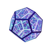 Lámpara De Noche LED De Dodecaedro Infinito Decorativa Artística Colorida Regalo Para Fiesta En Casa Iluminación Para El Hogar - details 0