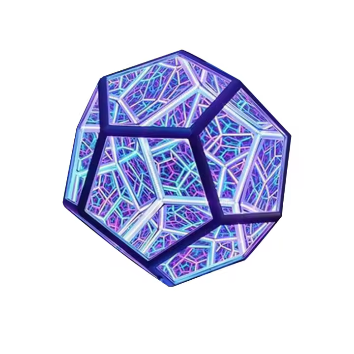 Lámpara De Noche LED De Dodecaedro Infinito Decorativa Artística Colorida Regalo Para Fiesta En Casa Iluminación Para El Hogar - 1