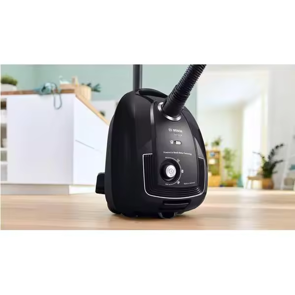 Bosch - Aspirador con bolsa BGB38BA3T de 850 W, depósito 4 L y filtro HEPA para alérgicos, negro - 1