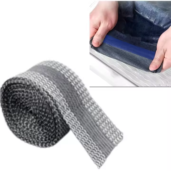 10 x 1 mètre de Ruban adhésif thermocollant, Ruban thermocollant pour Ourlet de Pantalon et Ruban pour Rideau Pantalon de Couture Ruban adhésif thermocollant pour Une Couture Facile - 1
