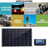 Kit De Panel Solar 300W Completo 12V Polícrata USB Poder Portátil Para Exteriores Recargable Generador Solar Para El Hogar - details 1