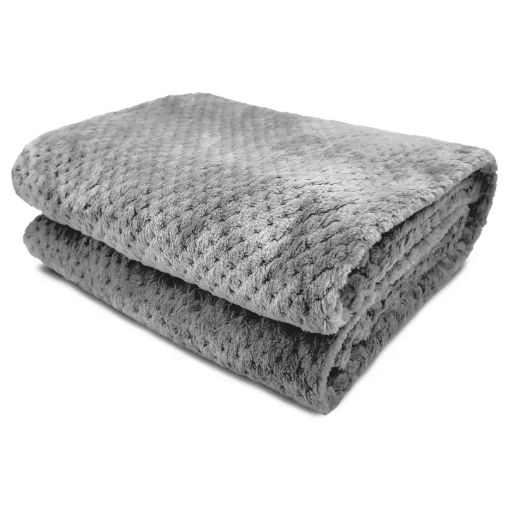 Manta Cama de Microfibra, Manta Suave para Sofá, Manta Coche Ideal para Viaje, Manta Polar Caliente - 1