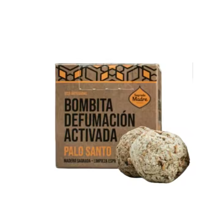 Bombita Defumación Activada Palo Santo 8uds Sagrada Madre - 1