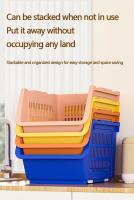 Cesta De Almacenamiento Plegable Con Ruedas Alta Capacidad Para Baño Cesta De Frutas Y Vegetales Multi Capas Para Juguetes - details 7