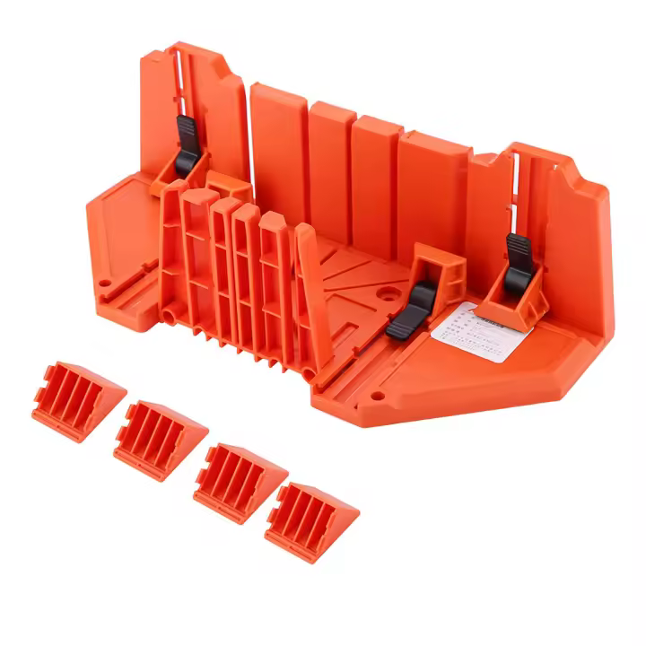 Caja De Mitre De Plástico Con Abrazadera Tijera De Madera 14 Pulgadas Herramienta De Carpintería Y Jardín Herramienta Manual - 1