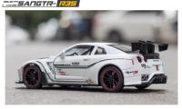 Coche De Juguete a Escala 1:32 Con Sonido Y Luz Para Niños Coche De Metal R35 Skyline De Juguete Con Retroceso Para Regalos - details 8