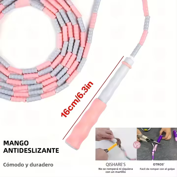 Cuerda De Saltar Fitness Antideslizante Unisex Con Flexibilidad Fuerte Y Luz No Enredada Para Entrenamiento Cardio En Brazos - 1