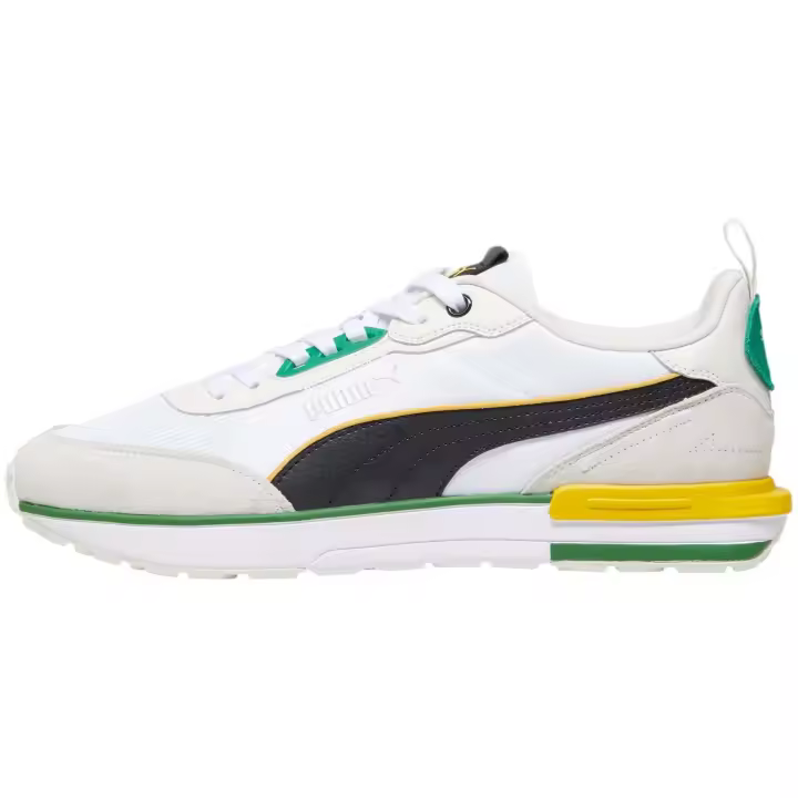 Zapatillas marca Puma modelo 383462-30 para unisex en color blanco/amarillo - 1