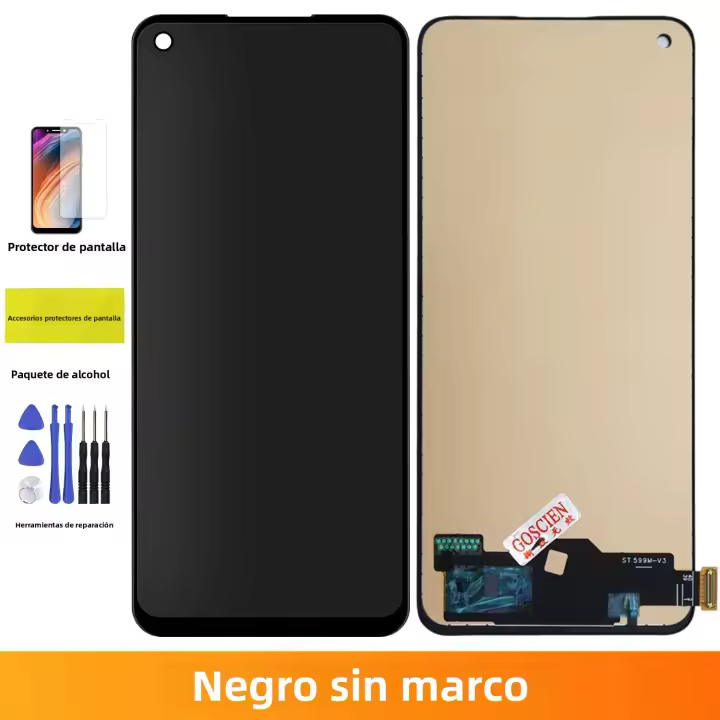 Pantalla AMOLED Super Para Realme 10 RMX3630 6.4" Pantalla Táctil LCD Con Marco Reemplazo De Pantalla Para Oppo Realme 10 4G Capacidad De Táctil Capacitivo - 1