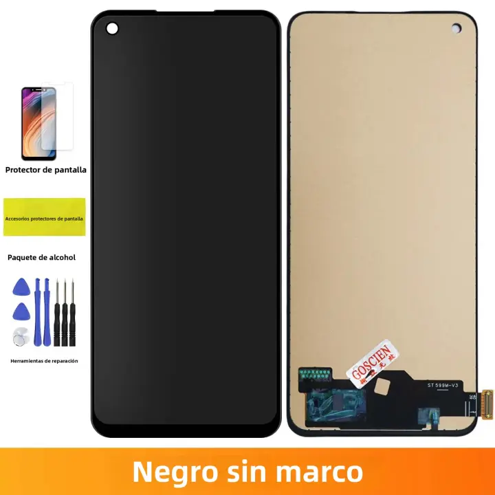 Pantalla AMOLED Super Para Realme 10 RMX3630 6.4" Pantalla Táctil LCD Con Marco Reemplazo De Pantalla Para Oppo Realme 10 4G Capacidad De Táctil Capacitivo - 1
