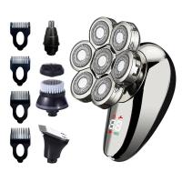 Afeitadora Eléctrica 5 En 1 Para Hombres Cabeza Lisa Peluca Afeitadora De Nariz Cuchilla Flotante 7D Afeitadora De Barba Recargable Razor - details 1