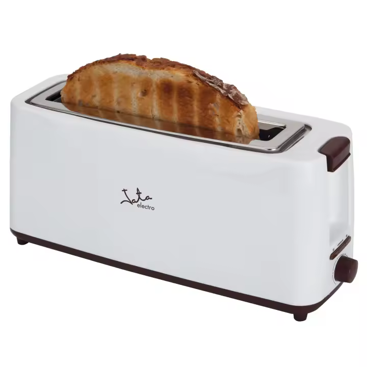 Jata Tostadora de boca ancha (40 mm) para todo tipo de pan, Centrado automático del pan, Selector electrónico de tostado, 6 posiciones, Función de descongelación y mantenimiento del calor - TT579 - 1