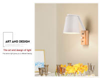 Lámpara De Pared LED Nórdica E27 Para Decoración De Lectura Estudio Dormitorio Pasillo Escaleras Iluminación Interior Moderna - details 1
