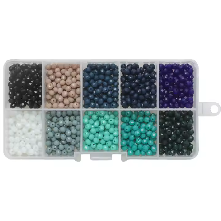 1000Pcs/Box Cristal Rondelle 4mm Austria Vidrio Redondo Muestrador Suelto De Pulseras Accesorios Para Joyería DIY Hilo De Agujas - 1
