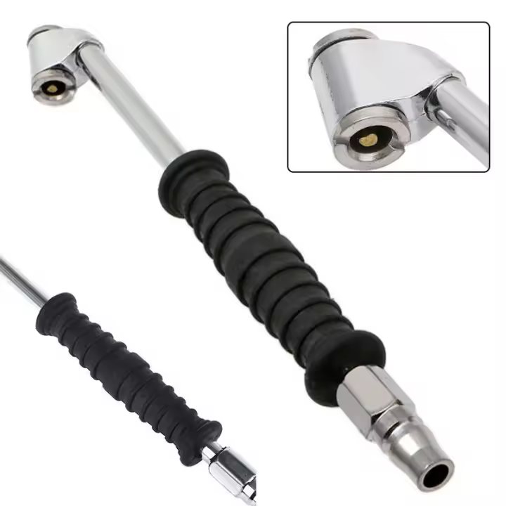 Bomba De Presión Alta Para Ruedas De Coche Doble Cabeza Chuck Válvula Herramienta Inflable Para Bicicletas Automóviles Motos Vehículos Off-Road - 1