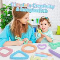 Juego De 6 Piezas De Tubos Sensoriales Pop Juguetes Antiestrés Para Niños Y Adolescentes Regalos De Alivio De Estrés Y Deformación Telescopio Para Manos - details 9