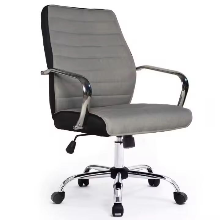 Silla Oficina Equip Respaldo Medio Gris - 1