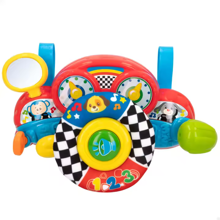 Winfun Volante para carro bebé 2 en 1 c/luz y sonido - 1