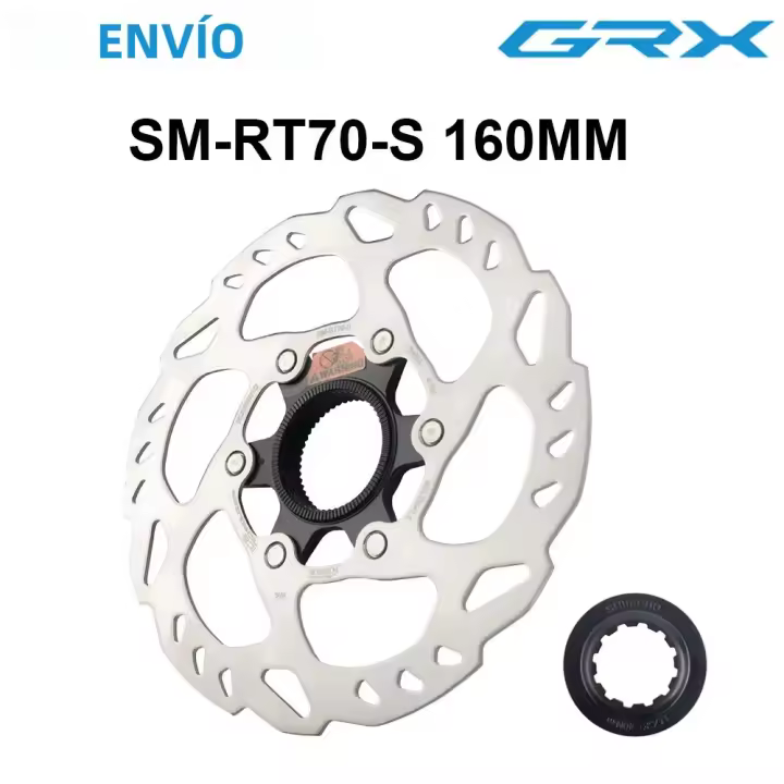 Rueda Fija De Freno Disc Shimano SM-RT70 160mm Bloque Central Para Bicicleta De Carretera Y MTB Sistemas Record SLX M7000 Tecnología ICE - 1