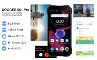 Telefono Movil DOOGEE S61 Pro 6" Smartphone Irrompible 8GB+128GB, 48MP+20MP Visión Nocturna Cámara, 5180mAh, 4G Dual SIM/NFC - details 1