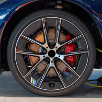 Pegatinas Para Interior De Coche 6 Piezas Reflectantes En Vinilo Para Ruedas Y Ejes Decoración De Rayas De Carreras Tamaño Del Eje De La Rueda - details 2