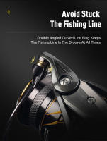 Carrete De Pesca Ultraligero KINGDOM Micro Fly pro Con 8+1 Engranajes Sellados Ratio De Engranajes 5.2:1 Arrastre Máximo 8KG 160g Para Agua Dulce Y Salada - details 6