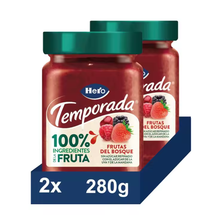 HERO Mermelada temporada Frutas del bosque 100% pack 2x280g - 1