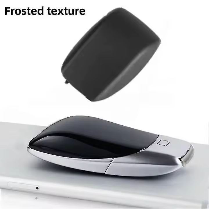 Para Mercedes-Benz Clase CES GLE para Clase E Coupé (C207) 1 pieza de funda para llave inteligente negra brillante/mate, cubierta trasera, accesorios ABS - 1