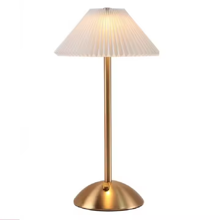 Lámpara de Mesa Inalámbrica Estilo Vintage - Luz Regulable 3 Modos (3000K-6500K), 100 Lumen, Portátil y Recargable - 1