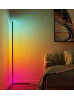 Lámpara De Piso LED Moderna RGB Para Sala De Estar Esquina Dormitorio Estudio Oficina Ángulo Largo Iluminación Atmosfera Colorida - details 8