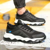 Zapatos De Seguridad Para Hombre Talla 48 Antipinchazos Y Antideslizantes Suela De EVA Capa Superior De Tejido Mocasines Respirables Para Trabajo - details 15