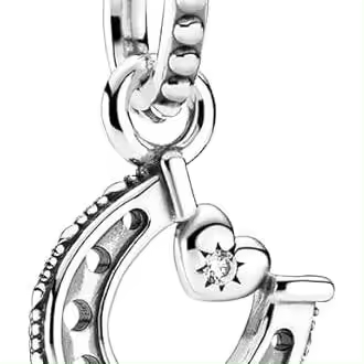 Charm colgante Herradura de la Suerte 799157C01 mujer plata,Incluye Caja Original - 1