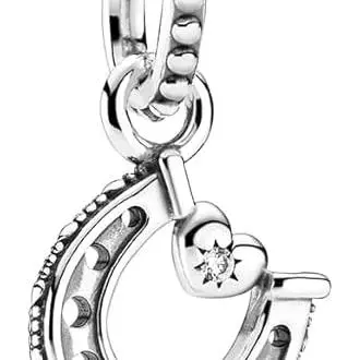 Charm colgante Herradura de la Suerte 799157C01 mujer plata,Incluye Caja Original - 1