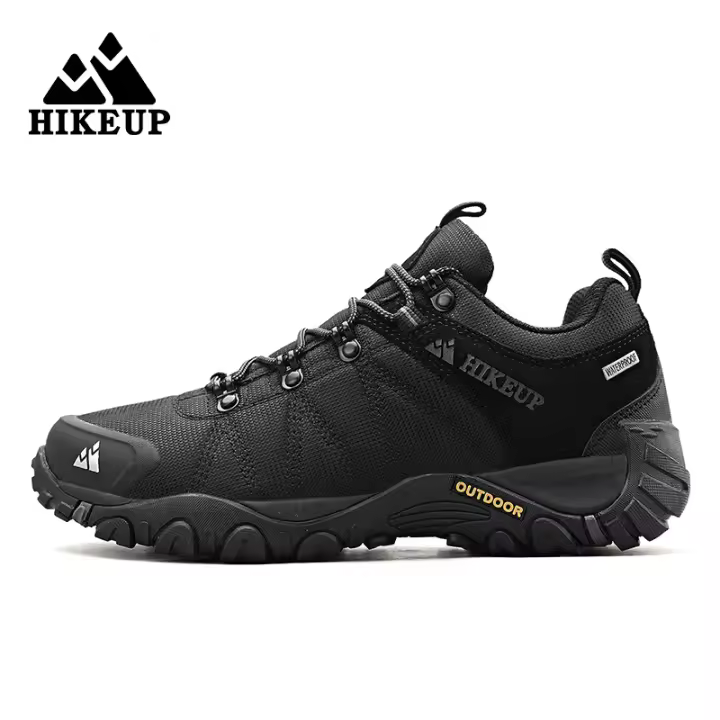 Zapatos De Senderismo Para Hombre HIKEUP No Esmerilados Transpirables Resistentes Al Desgaste Impermeables Para Escalada Y Turismo En Montañas - 1