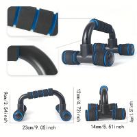 Soporte De Push-Up En I Y H Con Espuma Para Entrenamiento De Músculo C.H. Fortalecimiento De Los Braza  Equipamiento De Gimnasio - details 3