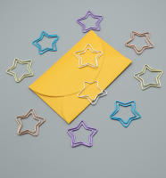 10pcs Clips De Papel De Metal Colorido Con Agujero Para Marcadores Y Cierres De Encuadernación Suministros Para Escuela Y Oficina - details 8