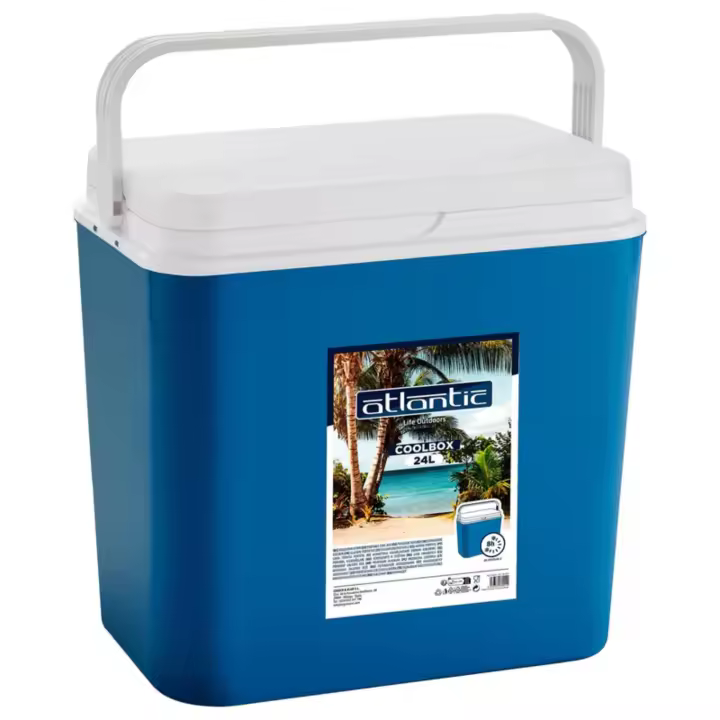 Start Electric | Nevera Portátil Térmica Azul - Cool Box Resistente de Polipropileno - Ideal para Camping, Playa, Jardín, Barbacoas y Piscina - Capacidad 10L/18L/24L/30L - Hasta 6h de Frío | Marca Atlantic - 1