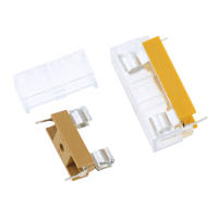 Portafusibles De Vidrio 5pcs/lot Tamaños 5*20mm 6*30mm Con Cubierta Transparente Bloque De Fusibles Para Automóviles Material De Cobre - details 0