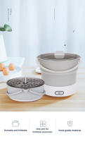 Mini Olla Eléctrica Plegable 220V Multifuncional Para Cocinar Y Almorzar En Dormitorio Olla Para Noodles Y Vaporizador Para Viajes - details 0